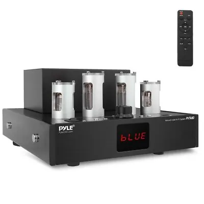 Pyle 500W Home Theater Desktop Stereo Vacuum Tube Hi-Fi Power Amplifier Receiver • $171.99