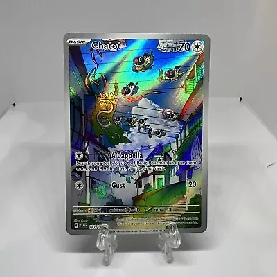 NM Pokemon Temporal Forces Chatot Illustration Rare Full Art 181 181/162 B • $2.25