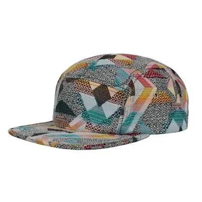 Men's Jacquard 5 Panel Hat Cap Geo Navajo Aztec Camper Adjustable Strap Back  • $17.99