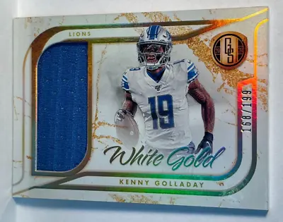 #/199 2020 Panini Gold Standard White Gold Relics Kenny Golladay #WG14 • $6.89