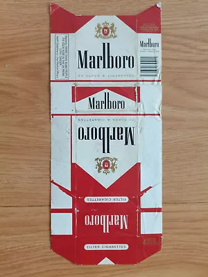 Opened Empty Cigarette Hard Pack--84 Mm-UK-Marlboro • $1.50