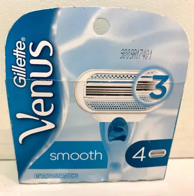 Gillette Venus Smooth Women's Razor 3 Blade Refills - 4 Cartridges • $10.50