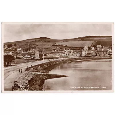 CAMPBELTOWN The Esplanade RP Postcard Postally Used 1950 • £2.99