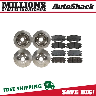 $132.93 • Buy Front & Rear Brake Rotors & Pads For GMC Terrain 2010-2017 Chevy Equinox 2.4L V6
