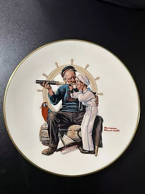 Norman Rockwell Plate Collection Limited Edition 1978  SHIP AHOY  Gorham • $10.99