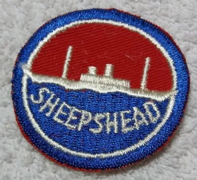 WW2 US Merchant Marine Services  Sheepshead  Training School Patch No Glow NOS • $14.95