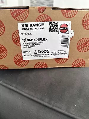 £60 • Buy Wylex NM1406FLEX 14 Way 100A Main Switch Consumer Unit