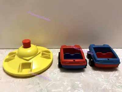 Vintage Playskool 70's Square Little People McDonalds 3 Pc Accessories • $34.95