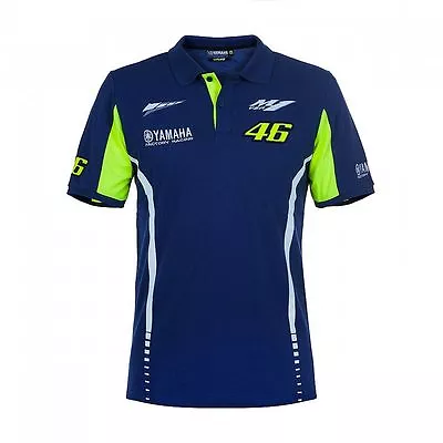 VR46 Official Valentino Rossi Yamaha Mans Polo - YDMPO 272209 • $58.43