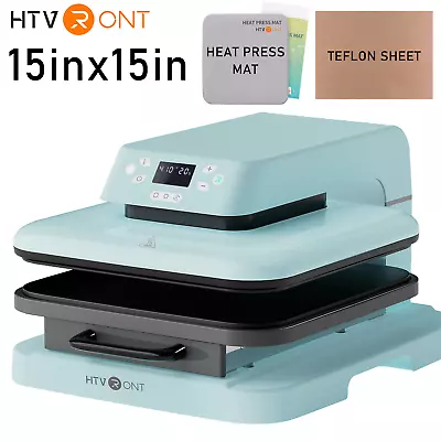 HTVRONT 15  X 15  Auto Heat Press Machine Digital Transfer T-Shirt Sublimation • $236.79