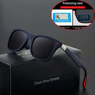 Classic Polarized Sunglasses Men Women Design Driving Square Frame • $1