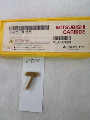 $29.95 • Buy 4 New Mitsubishi Dgm 125 Ctb Carbide Inserts Grade: U625  100% Authentic V922