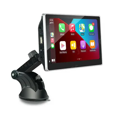Portable 7  Car Radio Apple Carplay Android Auto Bluetooth HD Multimedia Screen • $40