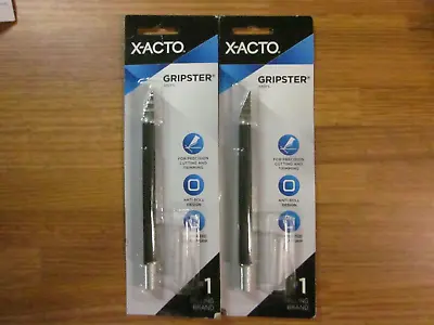 Lot Of 2 X-ACTO Gripster Knife ~Anti-Roll Design & Rubberized Grip~ Model X3627 • $12.99