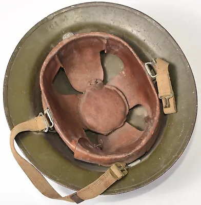 Original Pre-WWII US Military M1917A1 Kelly Helmet WWI Shell With Liner NAMED! • $249.99