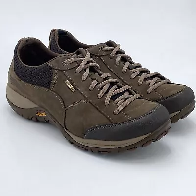 Dansko Paisley Brown Nubuck Vibram Hiking Shoes Women Size EU 38 US 7.5-8 (A9) • $30