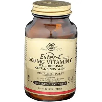 Solgar Ester-C Plus Vitamin C 500 Mg 100 Veg Caps • $16.05