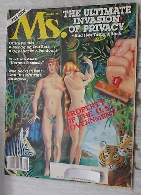 Ms. Magazine February 1981 Invasion Of Privacy Office Politics Women's Feminism • $16.95