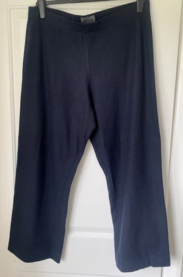 £59 • Buy OSKA Navy Blue Trousers UK Size 4 Slim 16 18 100% Wool Wide Leg Pants Lagenlook