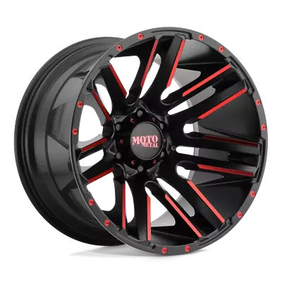 20x10 -24 Moto Metal Razor Satin Black Machined 5x127 Wheels (QTY 4) • $1428