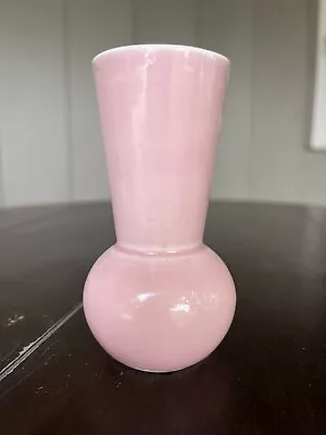 Rare Vintage  Luray Pastel Art Deco Sharon Pink Ceramic Bud Vase • $99.99