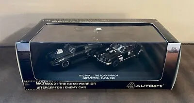Auto Art 1:43 Mad Max 2 The Road Warrior Interceptor & Enemy Car 52745 Rare • $189.99