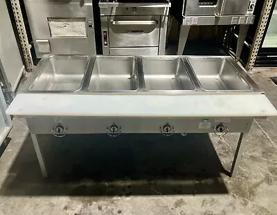 Duke E304 58.38  4-Well Hot Food Steam Table W/ 4-Water Pans 240v/1ph/ 3000BTU • $1250