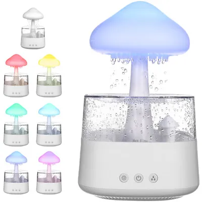 Raining Cloud Humidifier Diffuser Colour Changing Night Light W/Rain Drop Sounds • £31.99