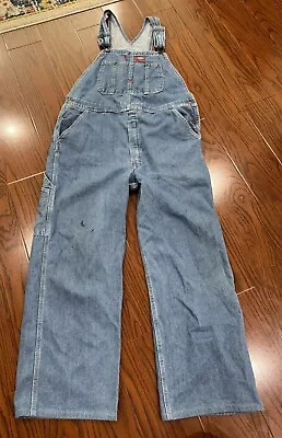 Vtg Dickies Overalls 34x30 Blue Denim Work Farm Carpenter Y2K • $30