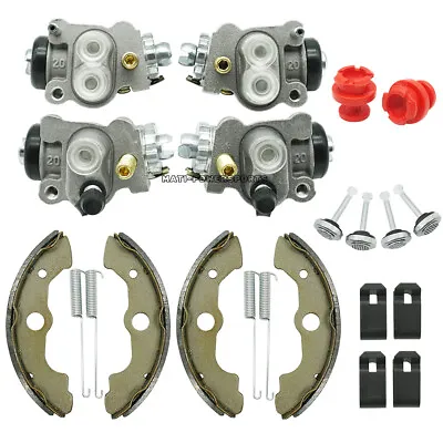 Front Brake Wheel Cylinders W/Shoes Kit For Honda FourTrax 300 TRX300FW 1990-00 • $60.99