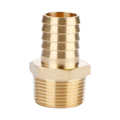 U.S. Solid 3/4  Hose Barb Brass Fitting NPT 3/4  Male 1pc • $9.99