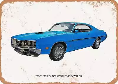 Classic Car Art - 1970 Mercury Cyclone Spoiler Oil Painting - Rusty Metal Sign • $18.66