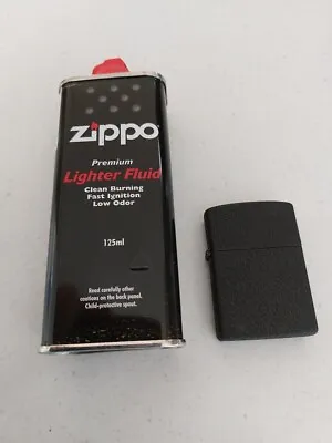 $22.95 • Buy Matt Black Oil Lighter With Zippo 125 Ml Lighter Fluid  Fast Shipping