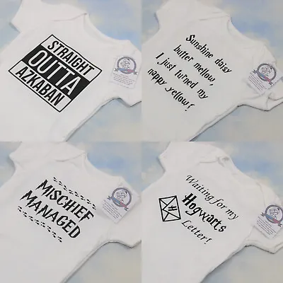 £5.99 • Buy HARRY POTTER Babygrow Novelty Baby Vest Present Funny Gift Newborn Shower 