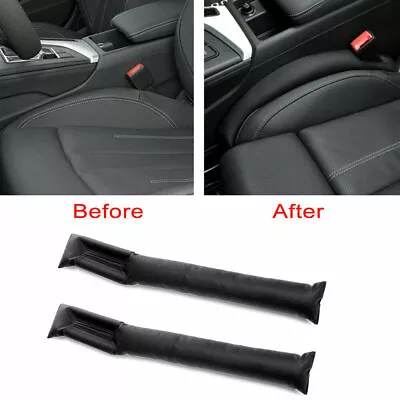 $11.99 • Buy 2Pcs Universal Auto Spacer Accessories Seat Gap Filler PU Leather Car Supply AU