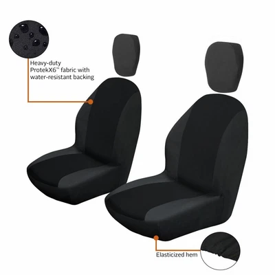 $82.29 • Buy Quadgear UTV Bucket Seat Cover For Yamaha YXR450 Rhino 4x4 2006-2010 Black