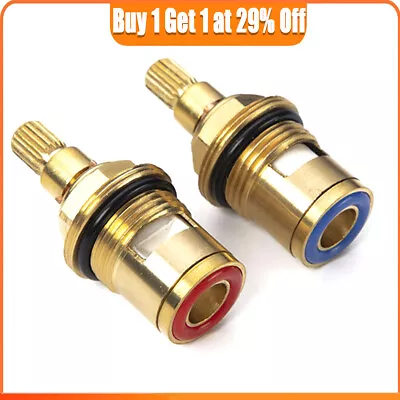 Tap Valve 1/2 Cartridge Replacement Ceramic Disc Gland Quarter Turn 20teeth 2pcs • £4.51