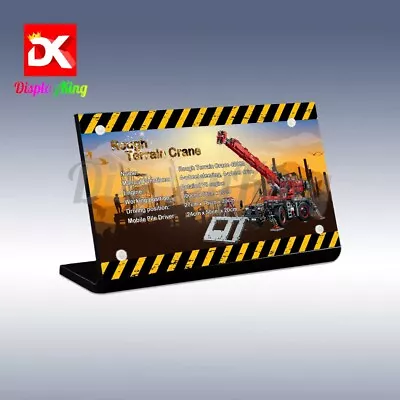 Display King - Acrylic Display Plaque For Lego Rough Terrain Crane 42082 (NEW) • $26.13