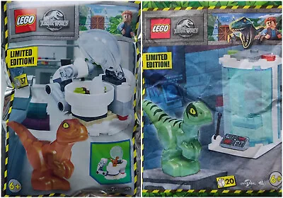 LEGO Jurassic World LOT Of 2 Pcs RAPTOR WITH HATCHERY 122219 & INCUBATOR 122327 • $26.34