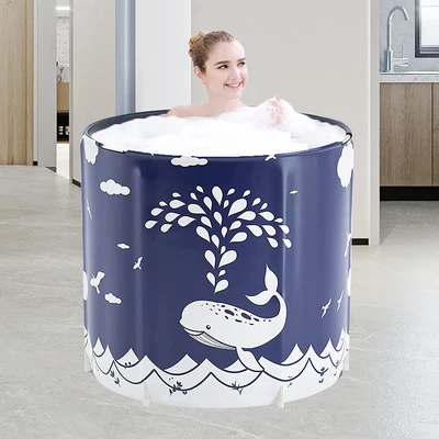$70.99 • Buy Portable Bathtub, Japanese Soaking Bath Tub For Shower Stall, Foldable Bathtub W