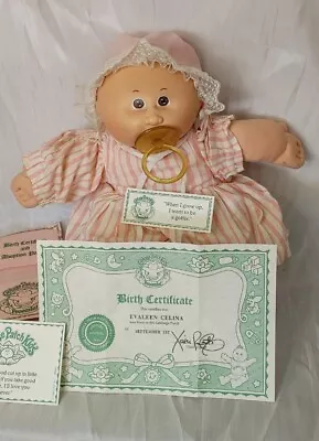 Cabbage Patch Preemie | Blonde Hair/Brown Eyes With Birth Cert | Head Mold #5 • $31.50