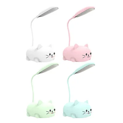 $16.79 • Buy Mini Cat USB Lamp LED Cute Animal Night Light Rechargeable Table Lamp For Kids