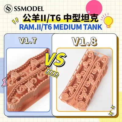 SSMODEL 532 V1.9 1/35 Military Model Kit US Ram II Medium Tank WWII WAR WOT • $47.99