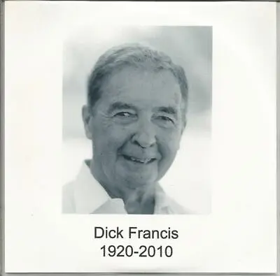 Dick Francis - Horse Racing Jockey - Top Author - Rare Memorial Service DVD • £15