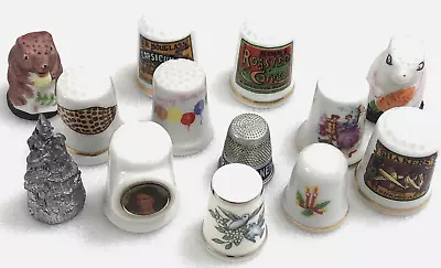 Vintage Thimbles - Lot Of 13 • $14.99