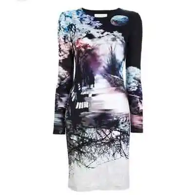 MARY KATRANTZOU Dress Womes Small Black Long Sleeve Misty Maria Night Time  • $77.95