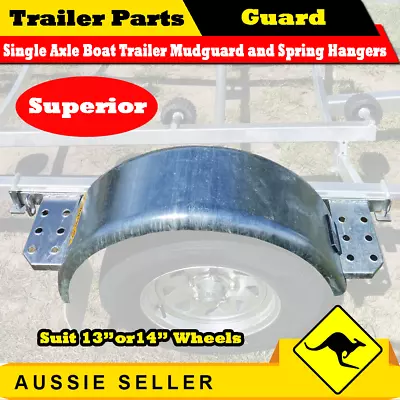 Superior Mudguard Mount With Spring Hangers Suits  Jetski & Boat Trailer / Pair • $330