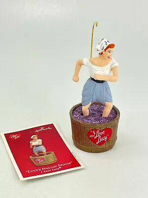 2003 Hallmark I Love Lucy Stomping Grapes Christmas Tree Wind Up Ornament 5x3x2  • $11.54