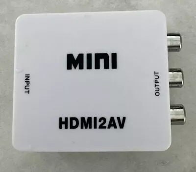 HDMI2AV Mini Converter HDMI To AV Adapter HDMI To RCA 1080P HD Video Audio • $4.95