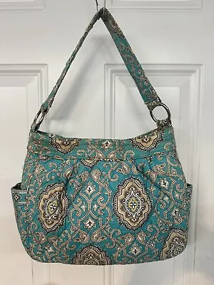 Vera Bradley Reversible Tote & Wallet Totally Turquoise • $14.99